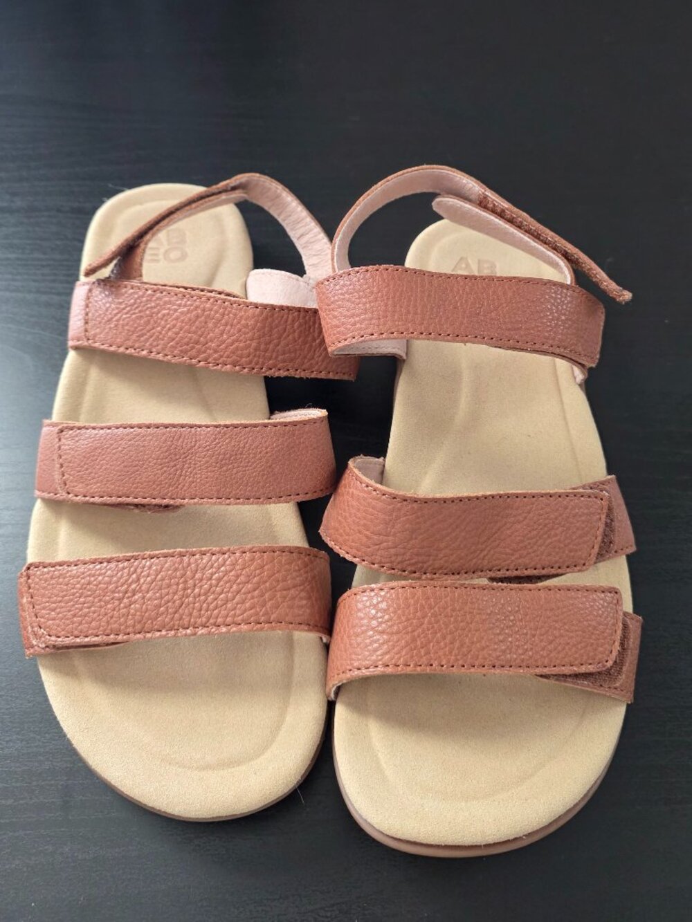 ABEO Brown Leather Comfort Sandal - Size 6.5